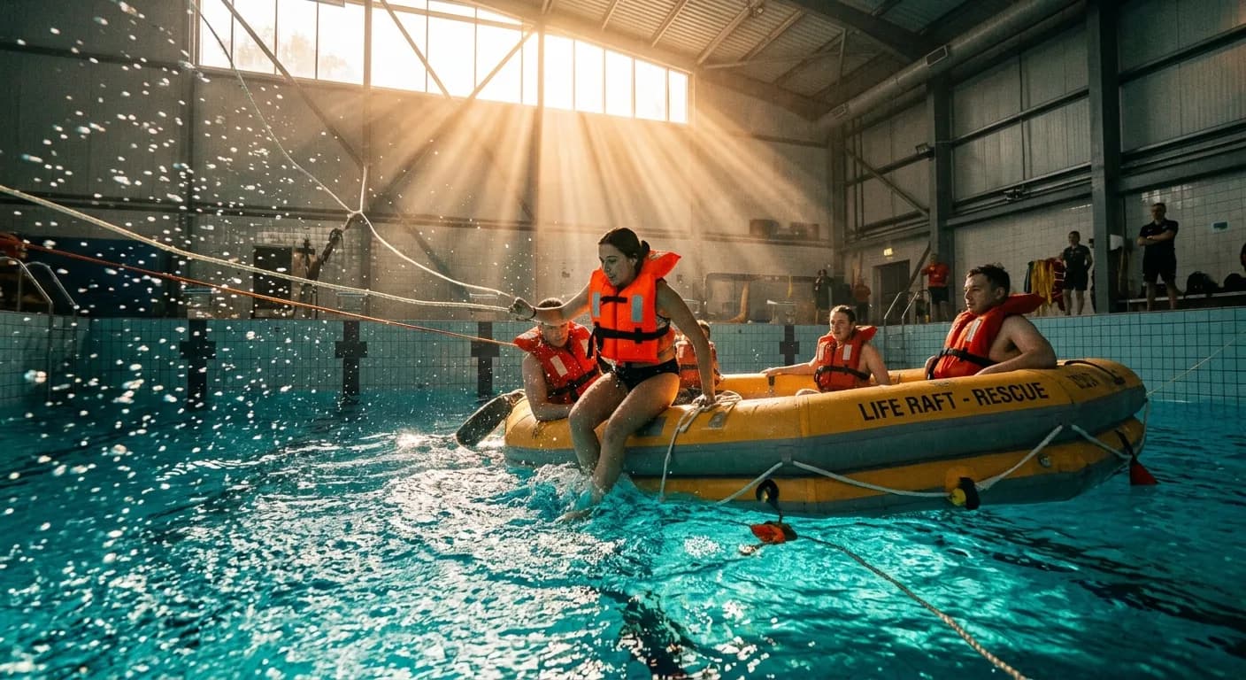 Supervivencia · Piscina
